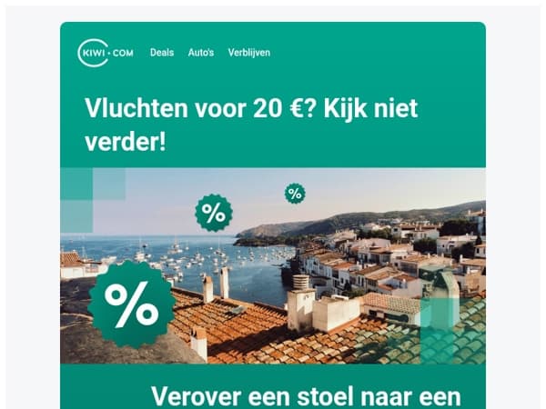 🫨Wauw!🫨 Vliegtickets voor 20 € nu verkrijgbaar op Kiwi.com