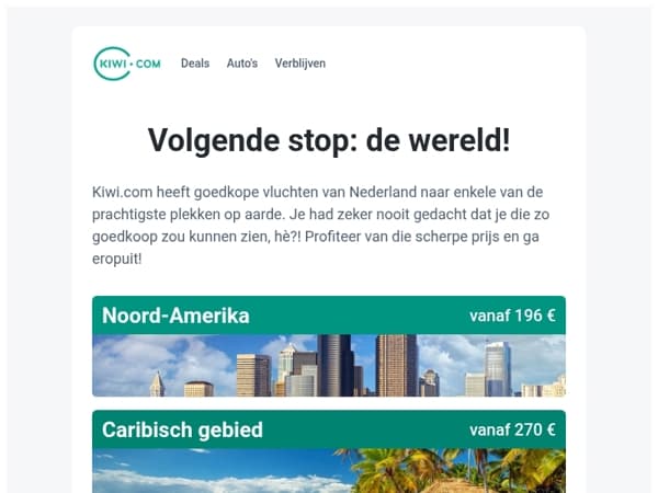 Vluchten voor 196 € naar Noord-Amerika?! Ja, echt waar