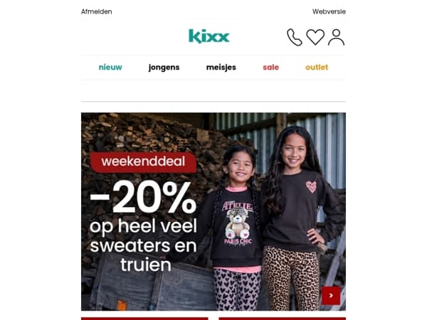 -20% op heel veel sweaters & vesten 🍂