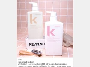 📈 Nieuwe voorraad: Kevin Murphy 500 ml