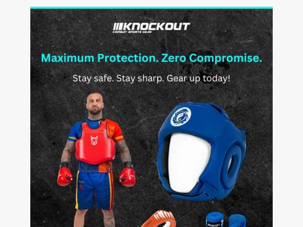 🥊 Your protection matters – get the right gear!