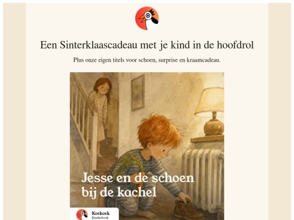 Een Sinterklaascadeau met je kind in de hoofdrol