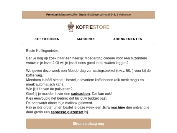 ☕ Win een Moederdag verrassingspakket