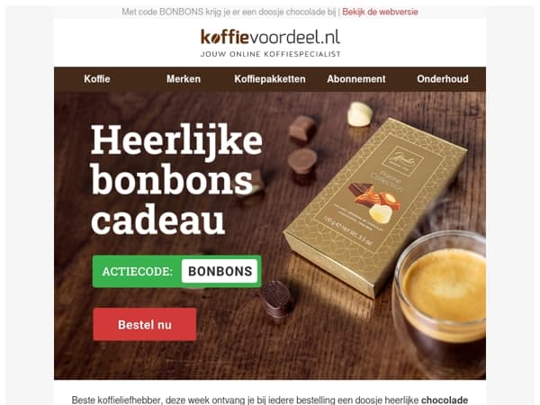 Je bonbons liggen nog klaar