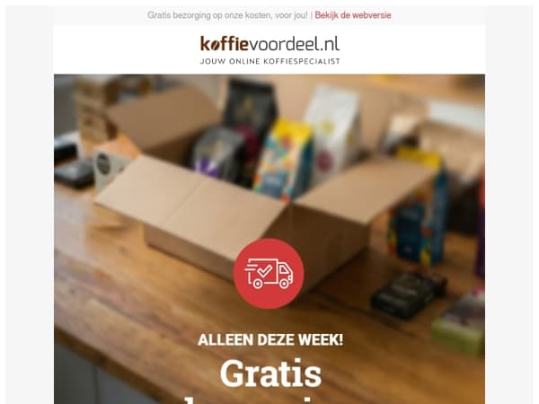 Heb jij al geprofiteerd? Koffie met een extra lage prijs!