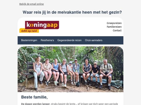 De meivakantie komt eraan!