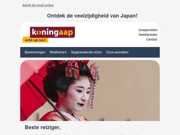 Reis mee naar het Land van de Rijzende Zon: Japan!
