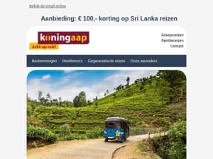 Betoverend Sri Lanka – Nu met € 100,- korting per persoon!