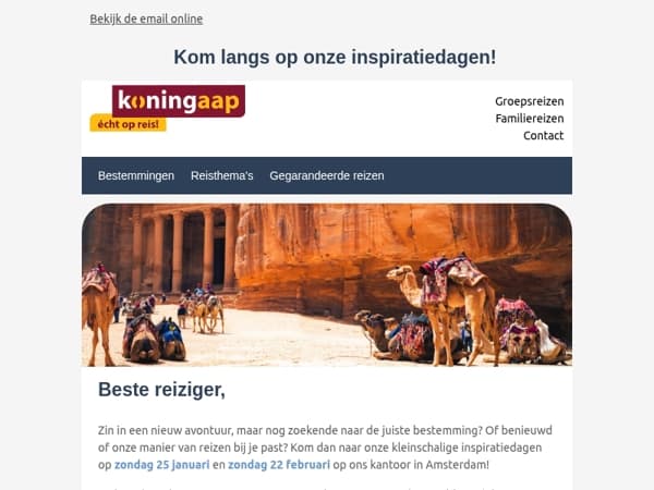 Laat je inspireren tijdens de Koning Aap inspiratiedagen!