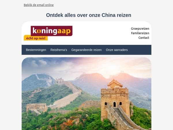 Reis mee naar China