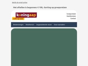 Ontvang € 100,- korting per persoon op jouw groepsreis!