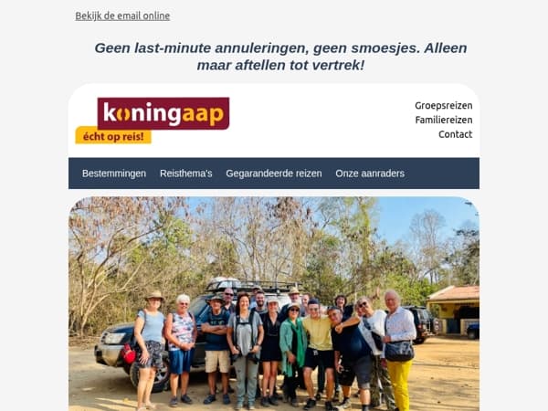 Alleen maar aftellen tot vertrek!