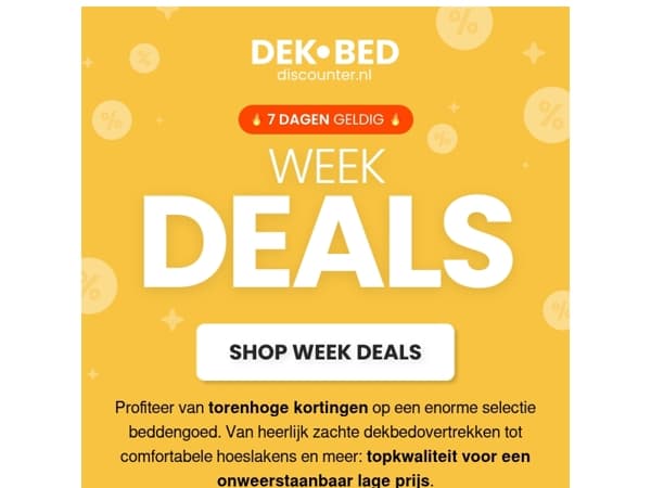 Hoge Korting op Weekdeals 🤩