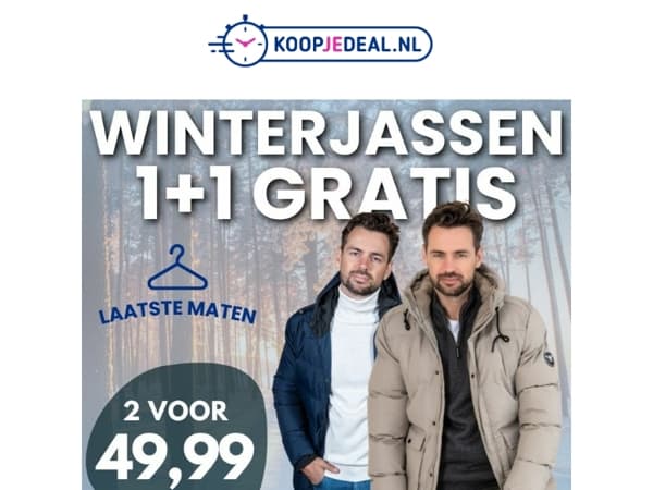 2 Winterjassen voor 49,99 🥶