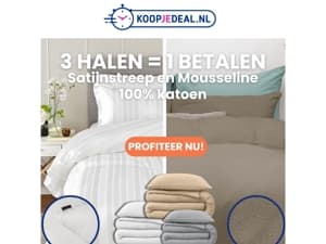 Mis het niet: 3 HALEN = 1 BETALEN