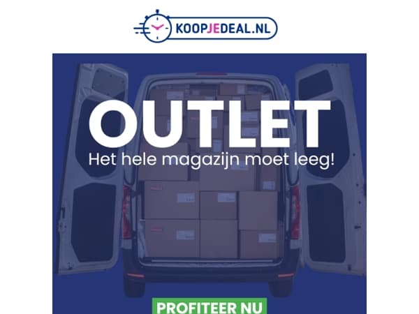 De Outlet = Aangevuld 🚨 Megakorting