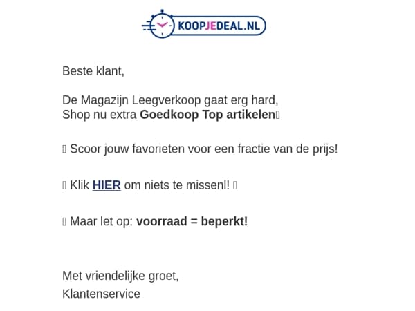 Informatie over je bestelling...