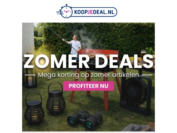 Zomerartikelen voor Bodemprijzen!