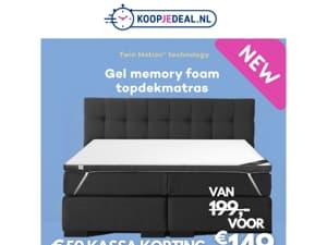 Claim je €50 korting op topcomfort 🛏️