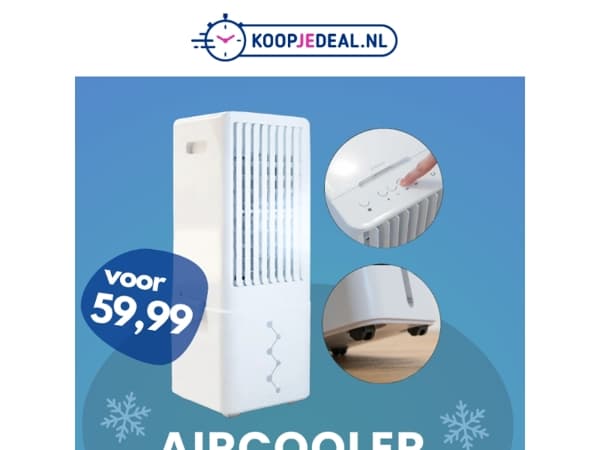 Luchtkoeler nu 59,99 🌬️ Laatste Kans