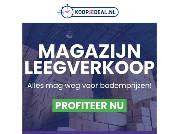Magazijn Leegverkoop 📦 v.a 6,99!