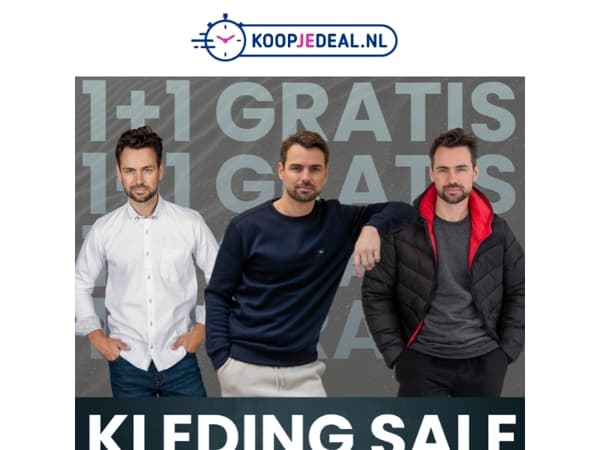 Kleding 1+1 GRATIS 👕 Mis het niet!