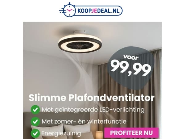 Actie: Slimme Plafondventilator 🌬️
