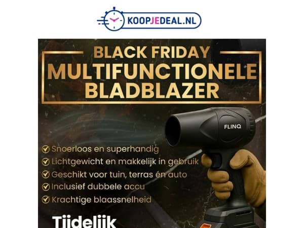 Multifunctionele Bladblazer NU 29,99 💨