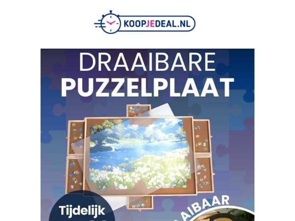 Draaibare Puzzeltafel nu 44,99 🧩​
