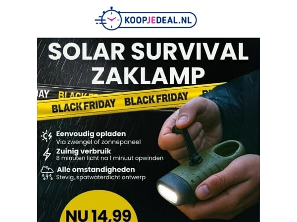 Solar Zaklamp 1+1 GRATIS 🔦