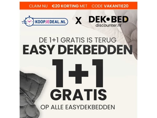 2 Easy Dekbedden voor 29,99 💥