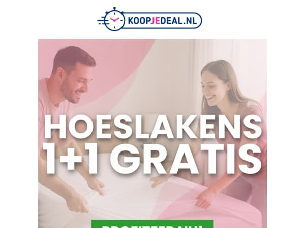 2 Hoeslakens voor al 12,99❗