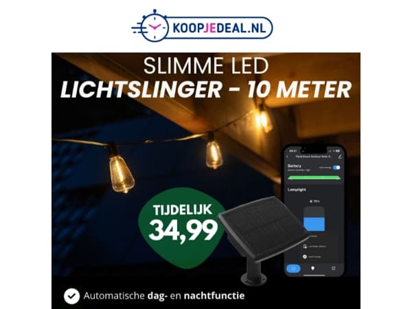 Nieuw: Slimme LED Lichtslinger 🌗