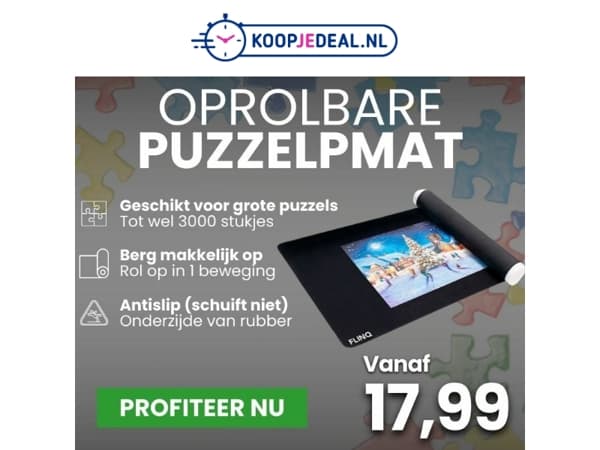 Oprolbare Puzzelmat is Terug 🧩