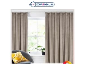 ACTIE: Velvet Gordijnen €24,99 💫 | Fauteuil Coco €84,99 🪑 | Hoeslaken Flanel​ €19,99 😴