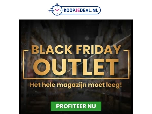 Vervroegde Black Friday Outlet❗