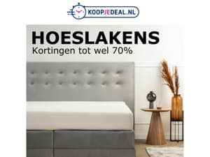 Hoeslakens vanaf €7,99 🛒 Goedkoopste van NL!