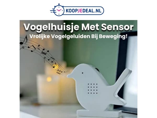 Vogelhuisje Met Sensor is terug! 🦜🎶