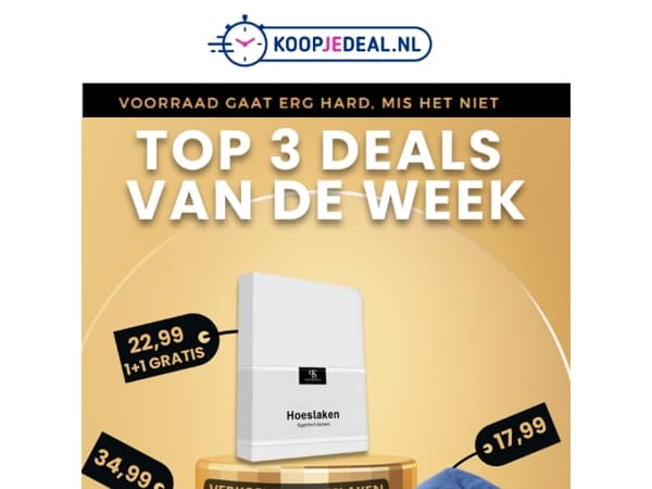 Top 3 Deals van de week 🥁