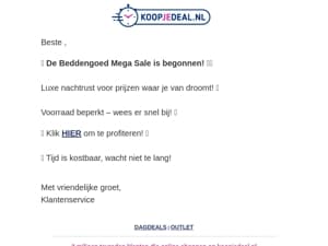 Slaap lekker, Betaal minder! ✨