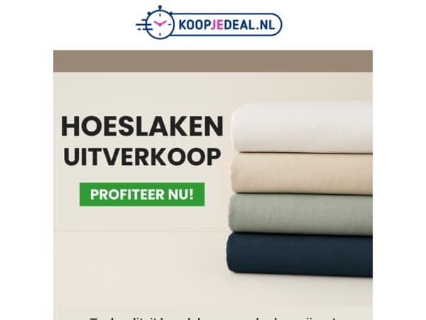 Hoeslaken Uitverkoop 📦 vanaf 7,99