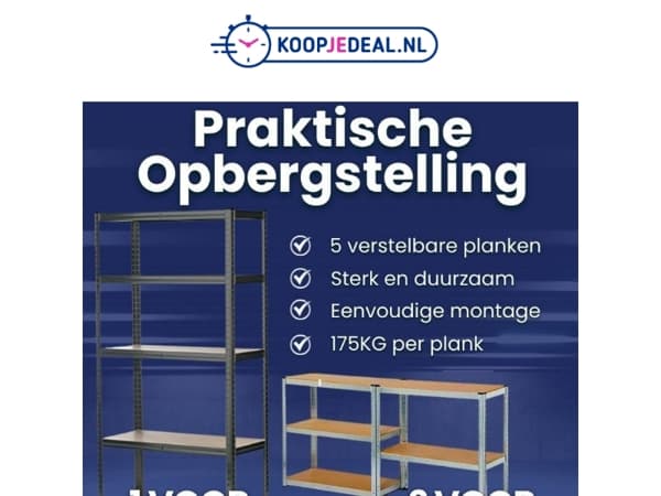 Nieuw: Praktische Opbergstelling 📦