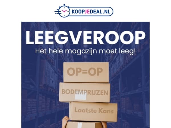 Magazijn Leegverkoop 📦