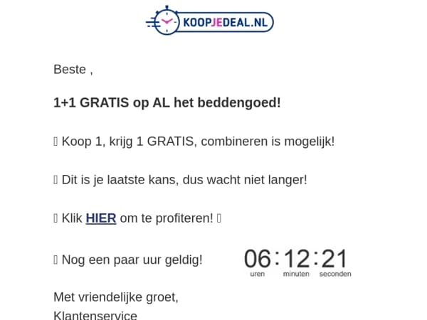 RE: Dit mag je niet missen!