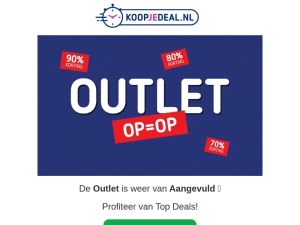 Nieuwe Outlet Deals ✨
