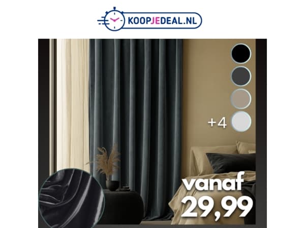 Voordelig Velvet Gordijnen Kopen?