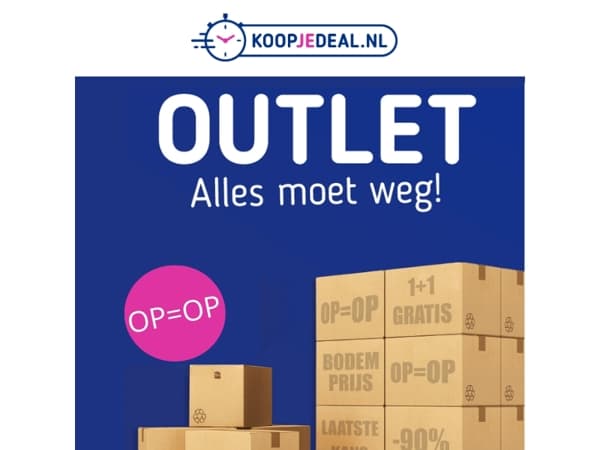De OUTLET is aangevuld❗
