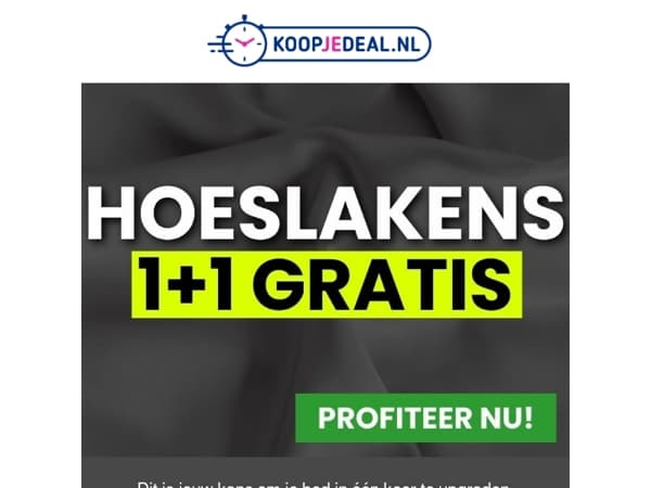 Nu 2 Hoeslakens voor 12,99 🤩
