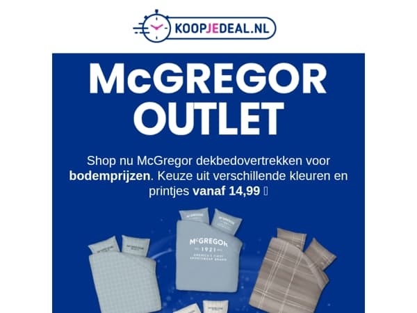 McGregor Dekbedovertrek Outlet 😴