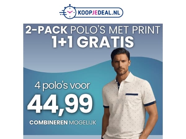 4 Polo's voor maar 44,99 😱